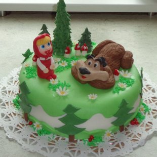 torte - rokdarbs ar mastiku